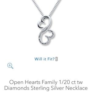 Kay Jeweler’s Open Hearts Family Necklace.